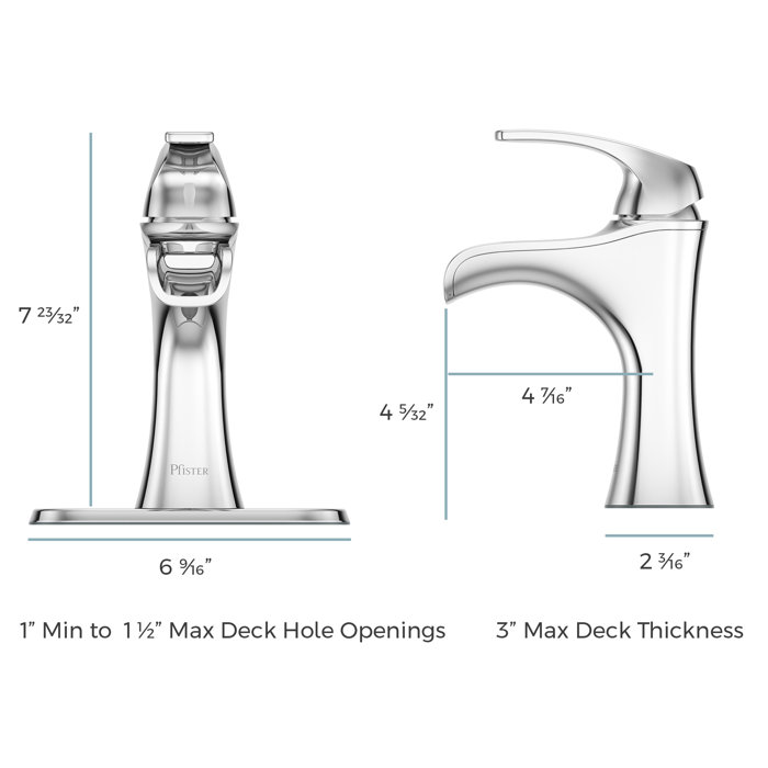 Pfister Jaida Centerset Single hole Bathroom Faucet with Drain Assembly